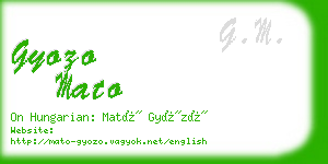 gyozo mato business card